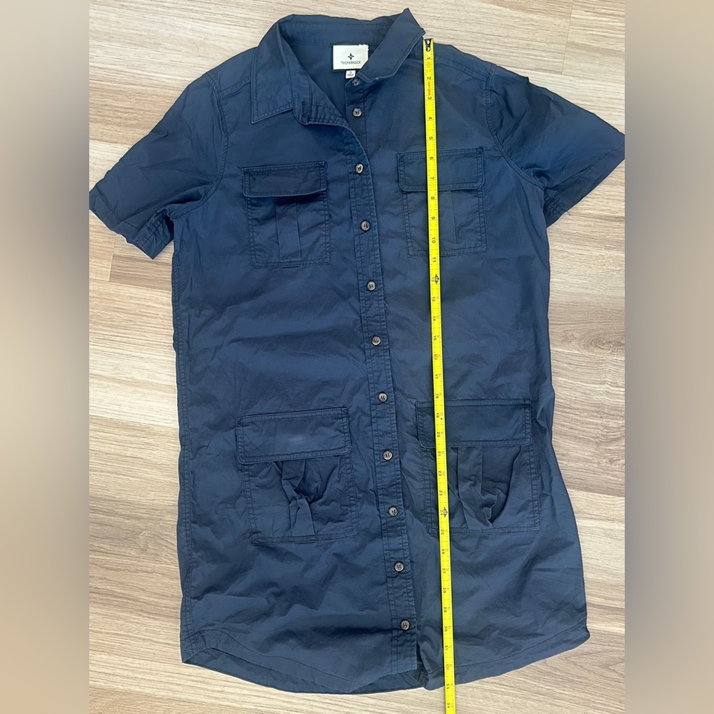 Tuckernuck Navy Lightweight Poplin Nala Dress Small - Picture 8 of 11